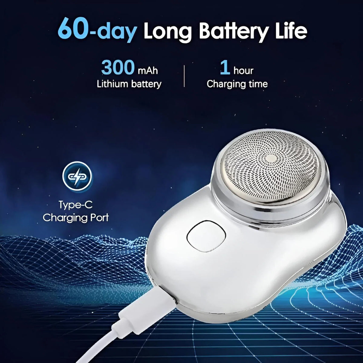Mini Pocket Fashion Shaved Electric Razor Clean Shaver Hair Trimmer For Men