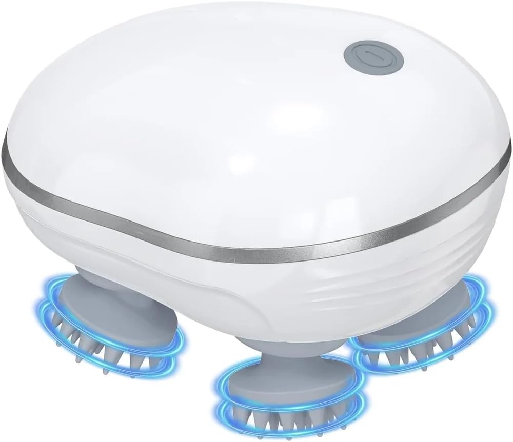 Smart Electric Scalp & Body Massager with 4 Heads