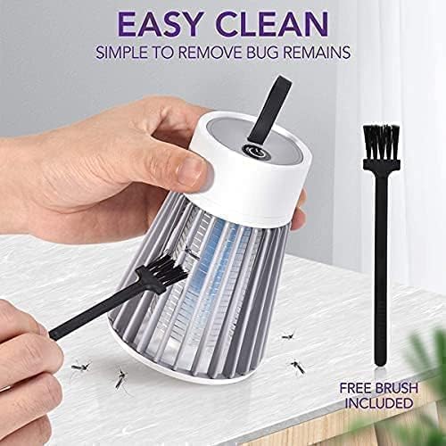 Eco-Friendly LED Mosquito Killer Machine – USB-Powered Indoor Bug Zapper for Home – Chemical-Free Insect Trap Safe for Kids & Pets – Easy to Clean, Compact Design (MASHROOM Mosquito LAMP)