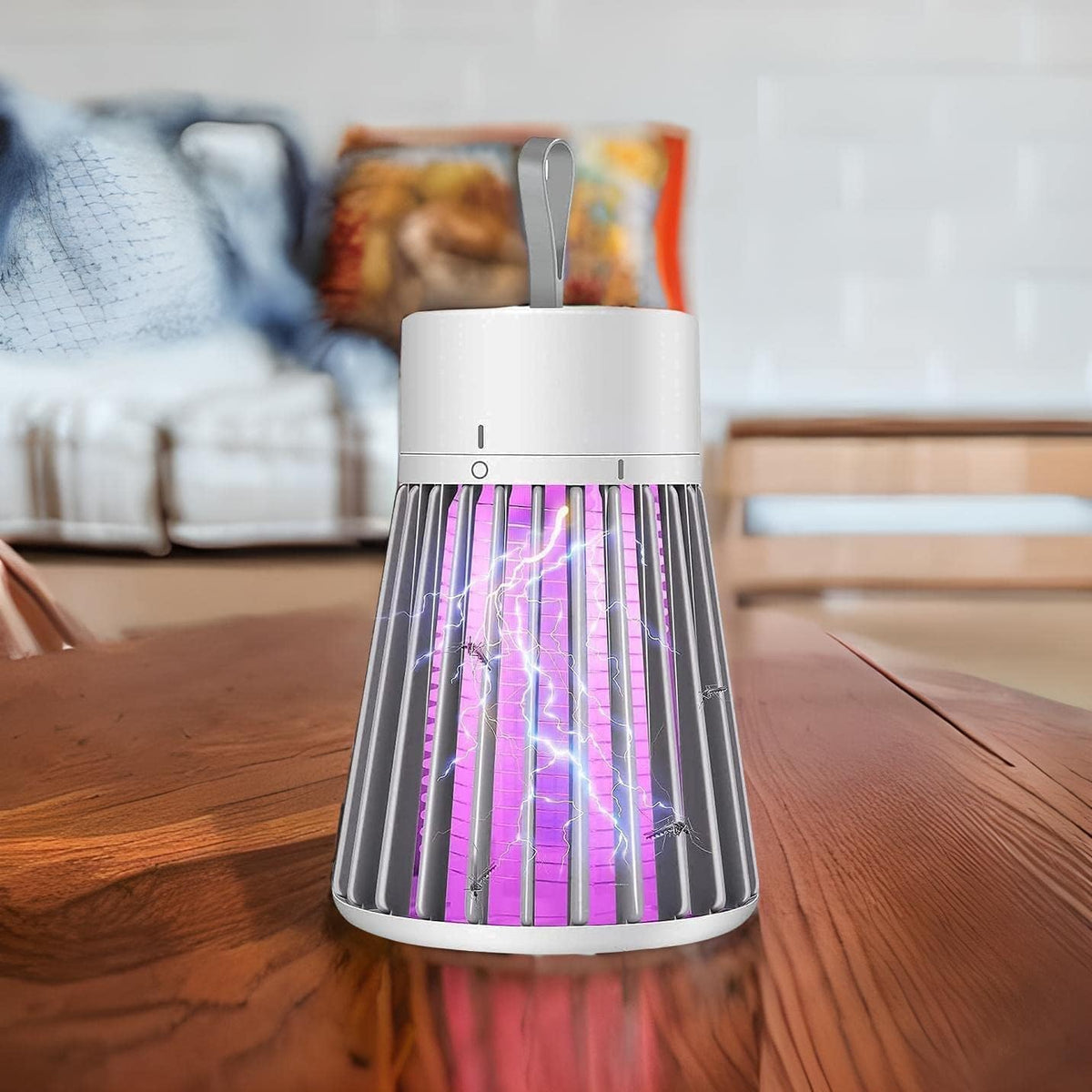 Eco-Friendly LED Mosquito Killer Machine – USB-Powered Indoor Bug Zapper for Home – Chemical-Free Insect Trap Safe for Kids & Pets – Easy to Clean, Compact Design (MASHROOM Mosquito LAMP)