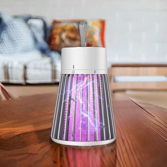 Eco-Friendly LED Mosquito Killer Machine – USB-Powered Indoor Bug Zapper for Home – Chemical-Free Insect Trap Safe for Kids & Pets – Easy to Clean, Compact Design (MASHROOM Mosquito LAMP)