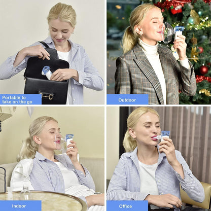 Portable Mesh Nebulizer for Steam Inhalation Compact Cool Mist Machine for Sinus, Cough & Cold Relief For Adults & Kids Home & Travel Use