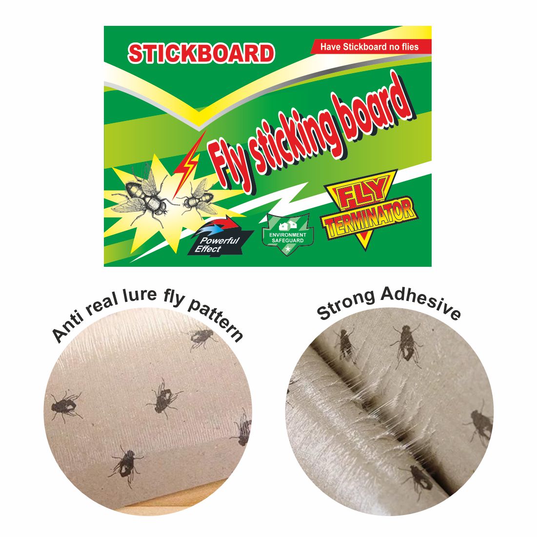 Fly Sticking Board/Sticky Trap for Housefly, Get rid of houseflies with Fly Sticking Board. (1Pack 20 Nos)