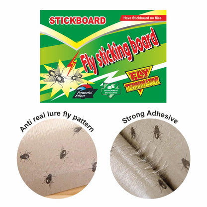 Fly Sticking Board/Sticky Trap for Housefly, Get rid of houseflies with Fly Sticking Board. (1Pack 20 Nos)