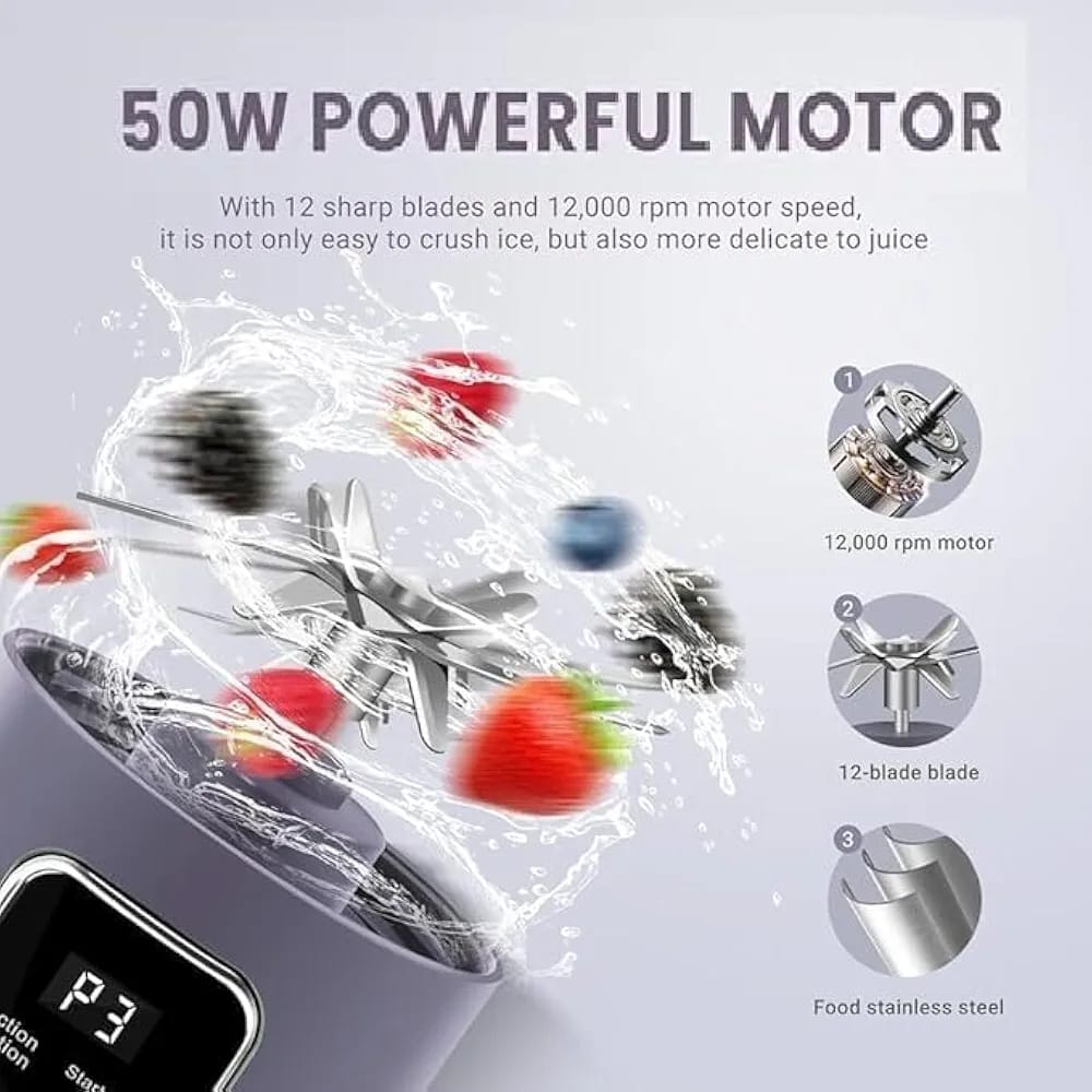 Portable USB rechargeable blender